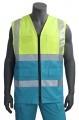 Fluo Geel – Enamel Blauwe Gilet Ambulancier 2