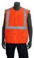 Fluo Oranje Bodywarmer met Fleece Voering