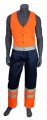 Bodybroek in Fluo Oranje en Marineblauw