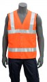 Verkeersgilet Fluo Oranje met Drukknopen