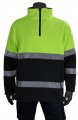 Polar Fleece Vest Grijs met Fluo Geel 