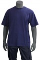 Donkerblauwe T-shirt met Korte Mouwen